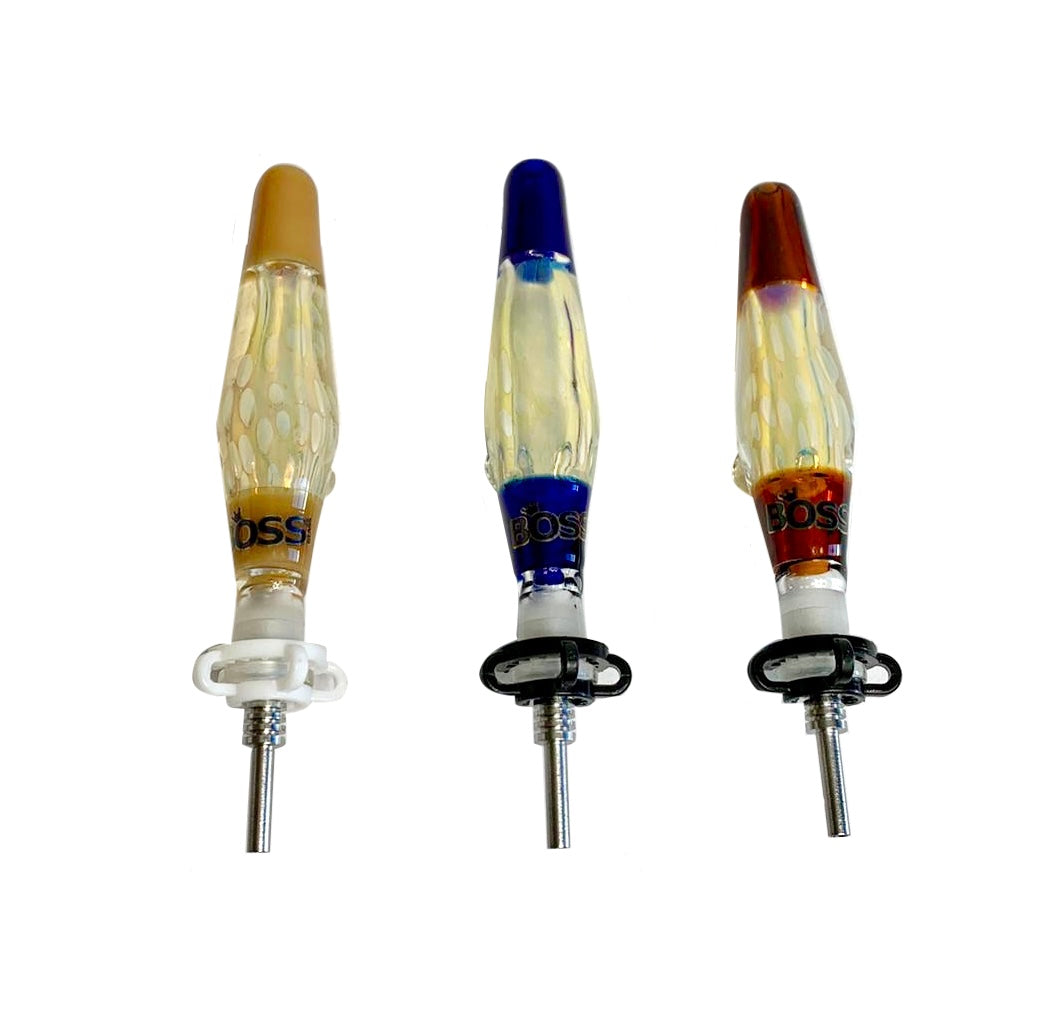 (12 unidades) Pajita de miel pesada BOSS de 5” con punta de titanio $9.99 c/u