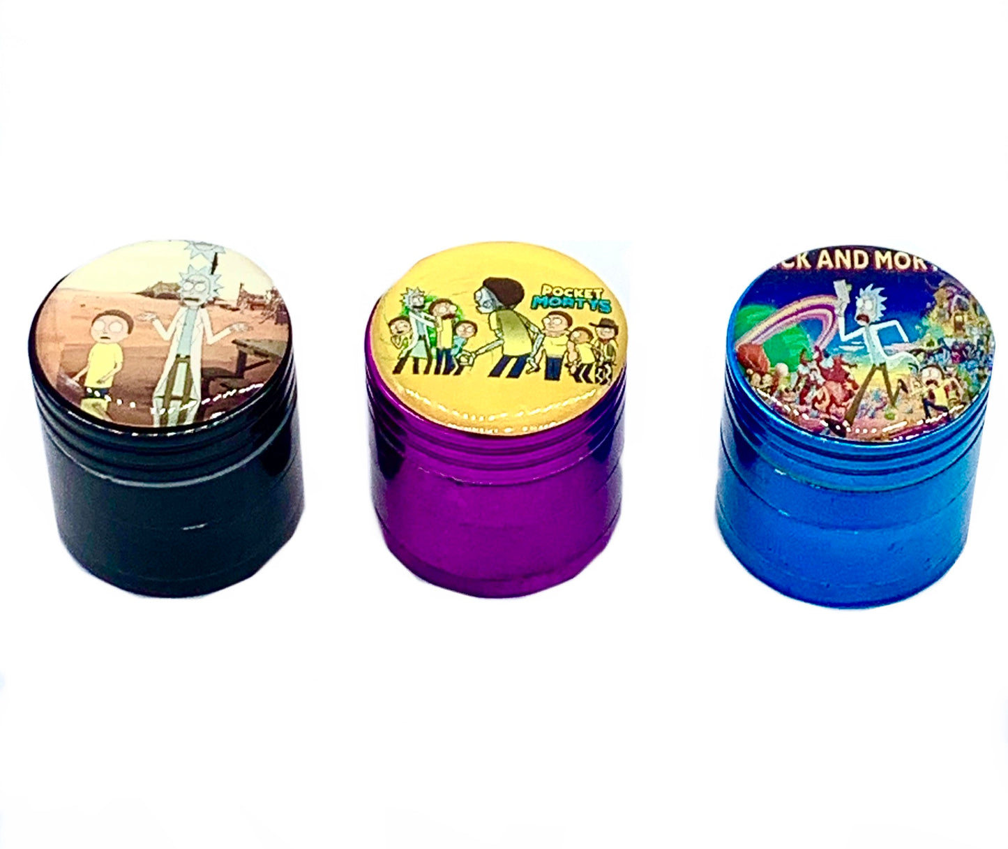 (12ct) 32mm RM Design 4 Part Grinder Assorted Colors $2.99 EA