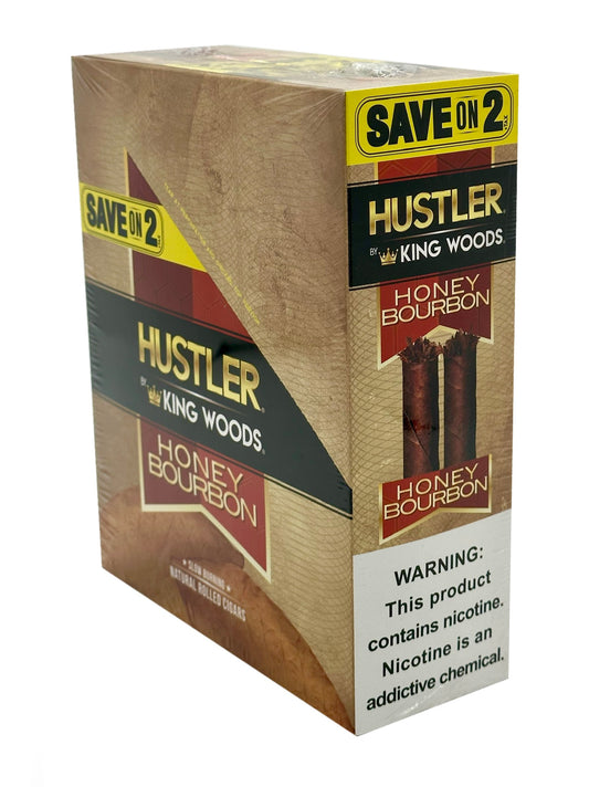 (30ct) Hustler King Woods Save on 2 Wraps x15 Pouches Honey Bourbon $0.99 EA