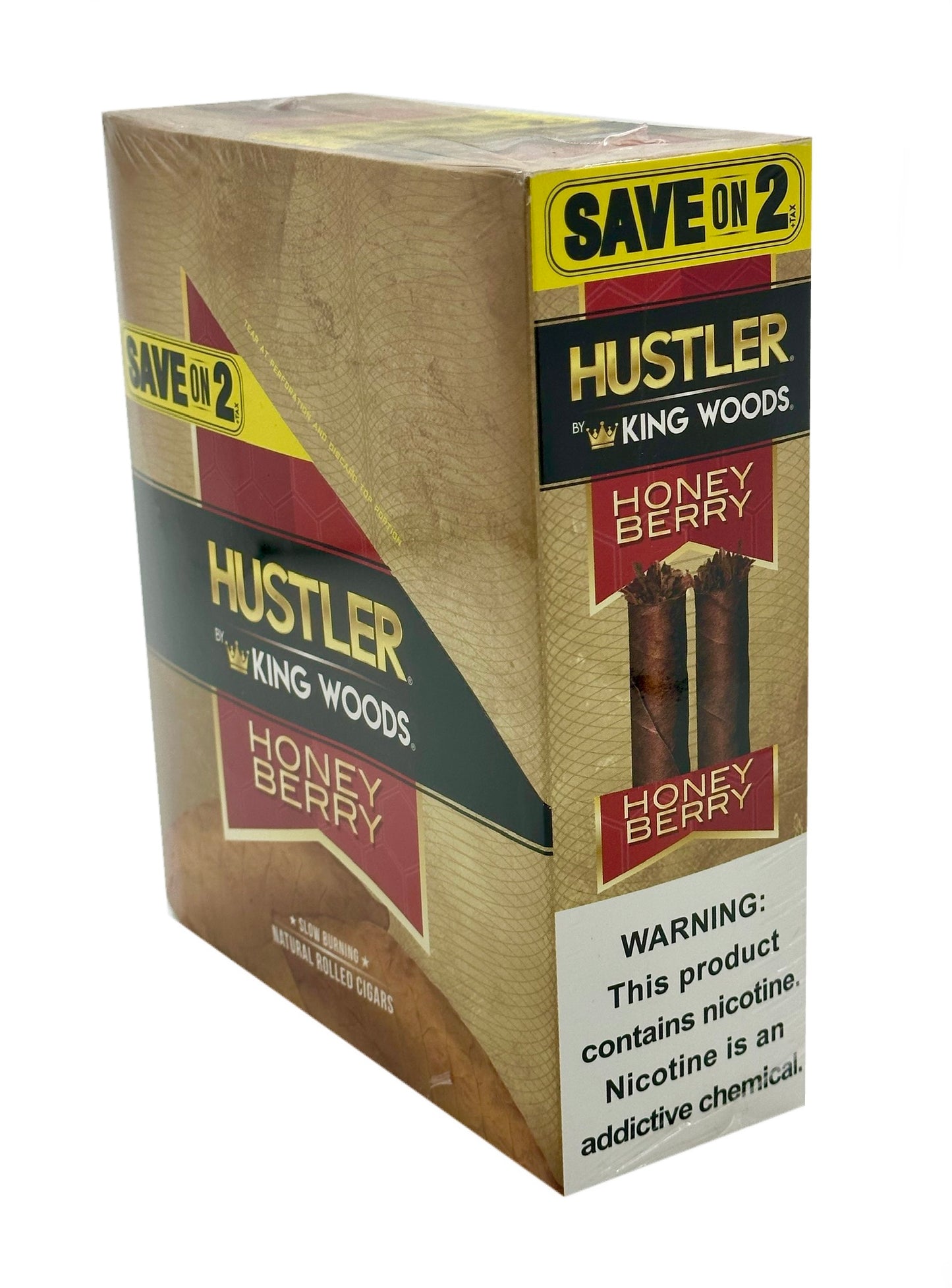 (30 unidades) Hustler King Woods Ahorre en 2 envoltorios x15 bolsas Honey Berry $0,99 c/u