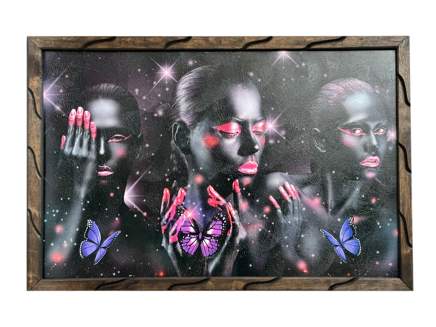 24" x 36" Three Woman with Butterflies Picture Frame
