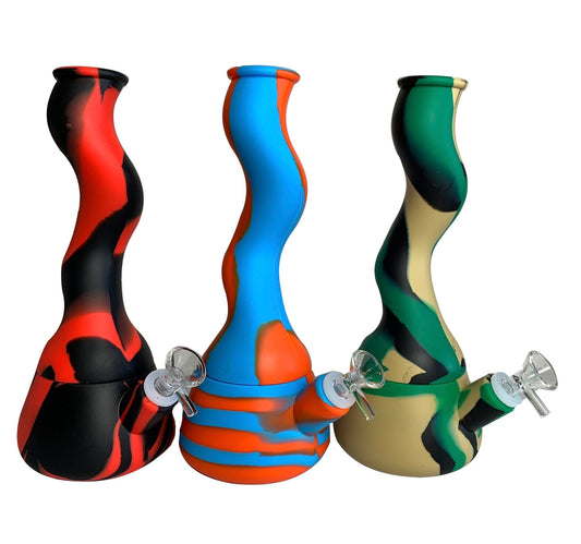 (6ct) Silicone Zong Water Pipe Assorted Colors $15 EA