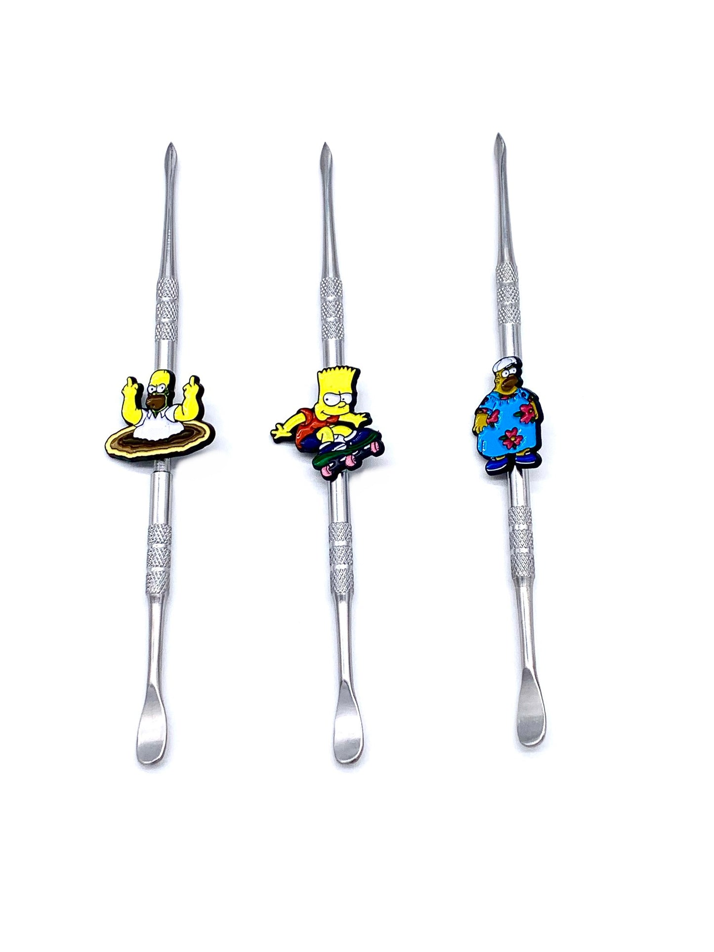 (24 unidades) Herramientas para dab con cuchara y cuchillo de 6" con personajes variados $1.99 c/u
