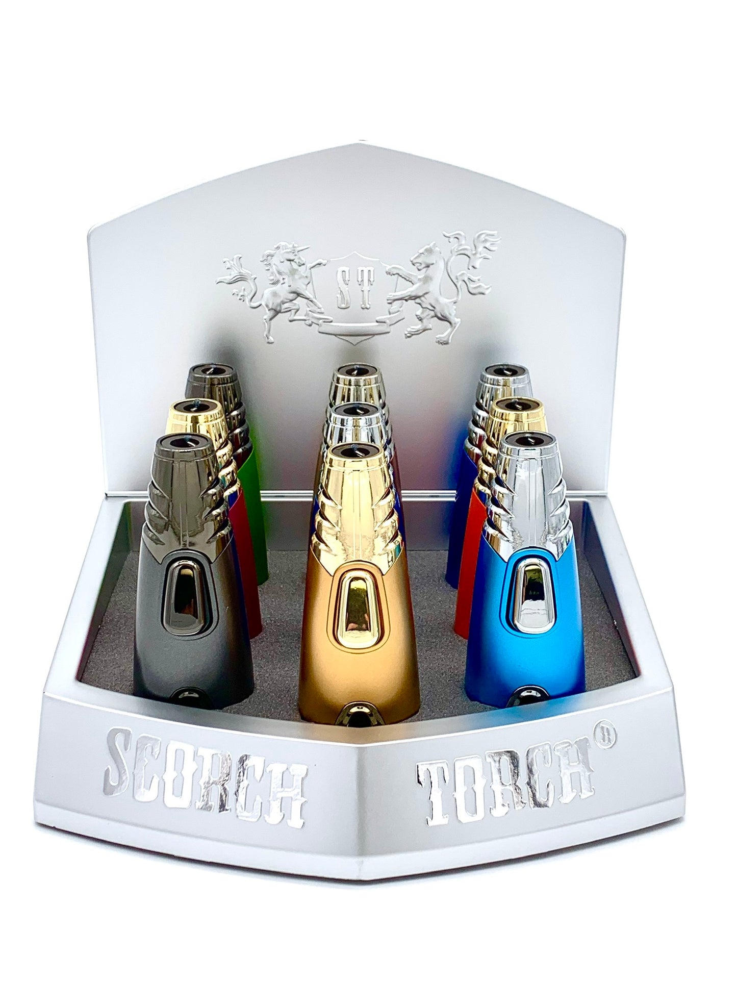 (9 unidades) Antorcha cohete Scorch 61582 de 4,5" Colores surtidos $7,5 c/u
