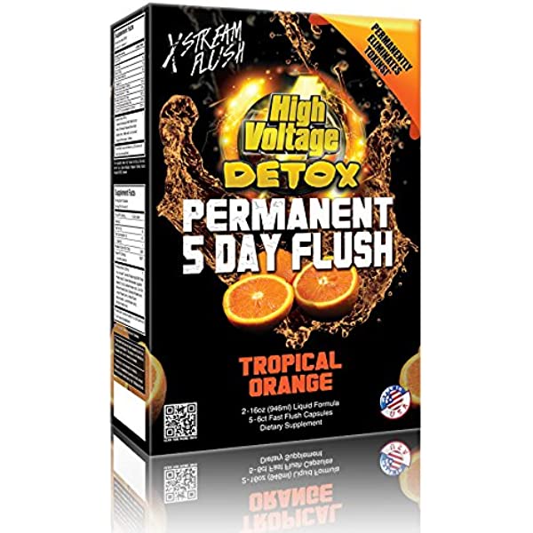 Naranja tropical Detox permanente de alto voltaje con descarga de 5 días