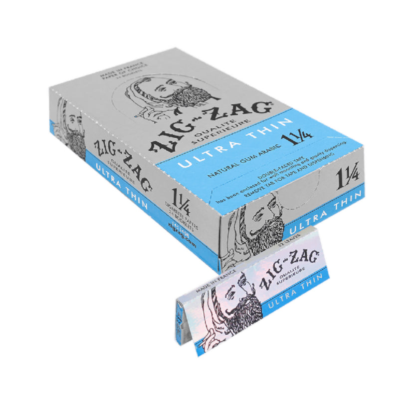 (24ct) Zig Zag Ultra Thin Slow Burning 1 1/4 Papers