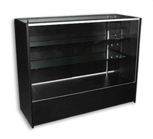 Vitrina de vidrio de 4' 48"L x 18"D x 38"H