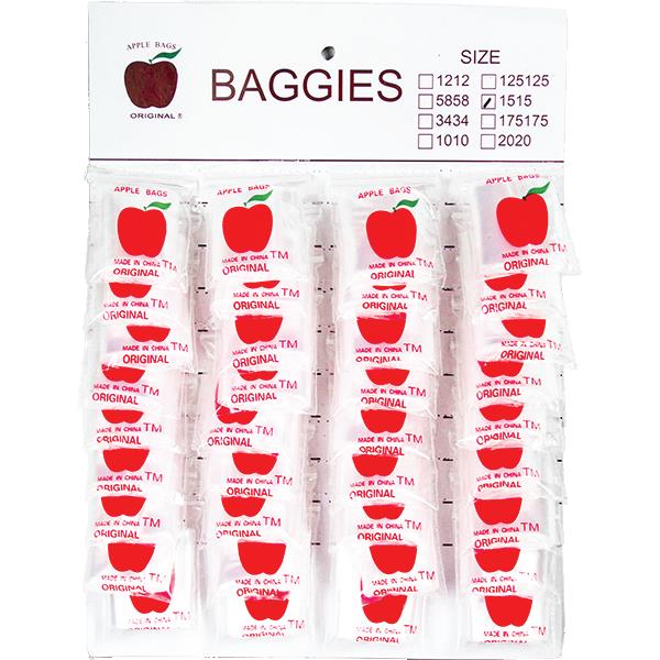 (3ct) Apple Bag Packets 1.5" x 1.5" Card $1.99 EA