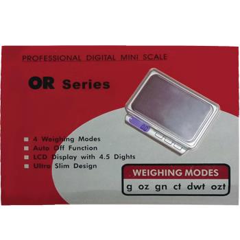 (12 unidades) Serie Digiweigh OR (0,1 g) $3,5 c/u