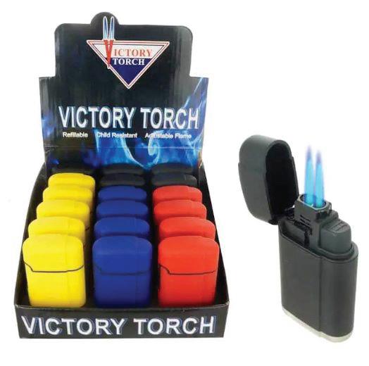 (18 ct) Antorcha de la victoria clásica de doble llama $3.99 c/u