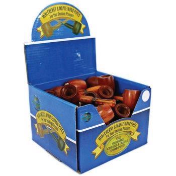 Caja Mini Pipas de Madera de Cerezo y Arce