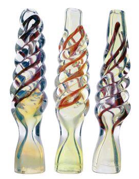 (12 unidades) Chillums en espiral retorcidos de 3.5" $2.5 c/u