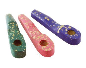(12 unidades) Pipa de madera de color de 3,5" $2 c/u
