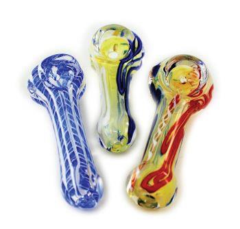 (50 unidades) Pipa de vidrio Benut pesada de 3" - 3.5" $1.99 c/u