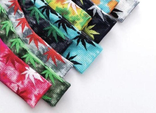 (12ct) Villi High Quality Leaf Socks Assorted Colors $2.5 EA