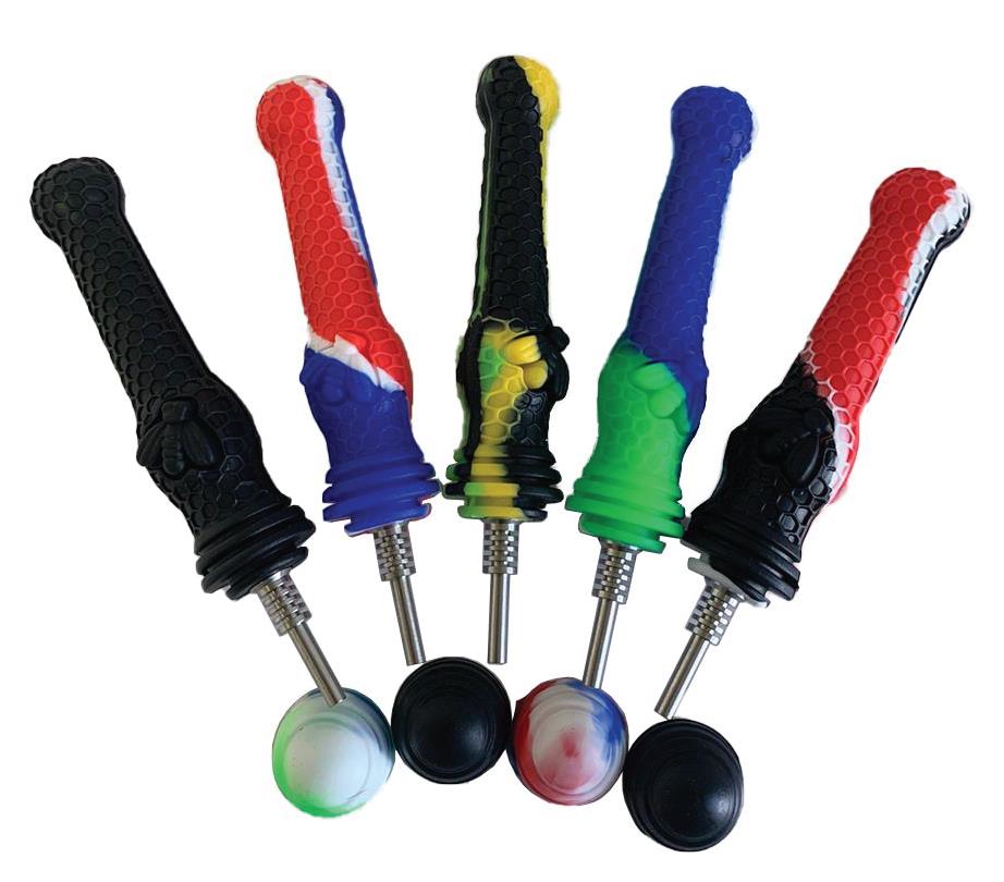 (12ct) 5.5" Silicone Honey Bee Nectar Collector Assorted Colors $2.99 EA
