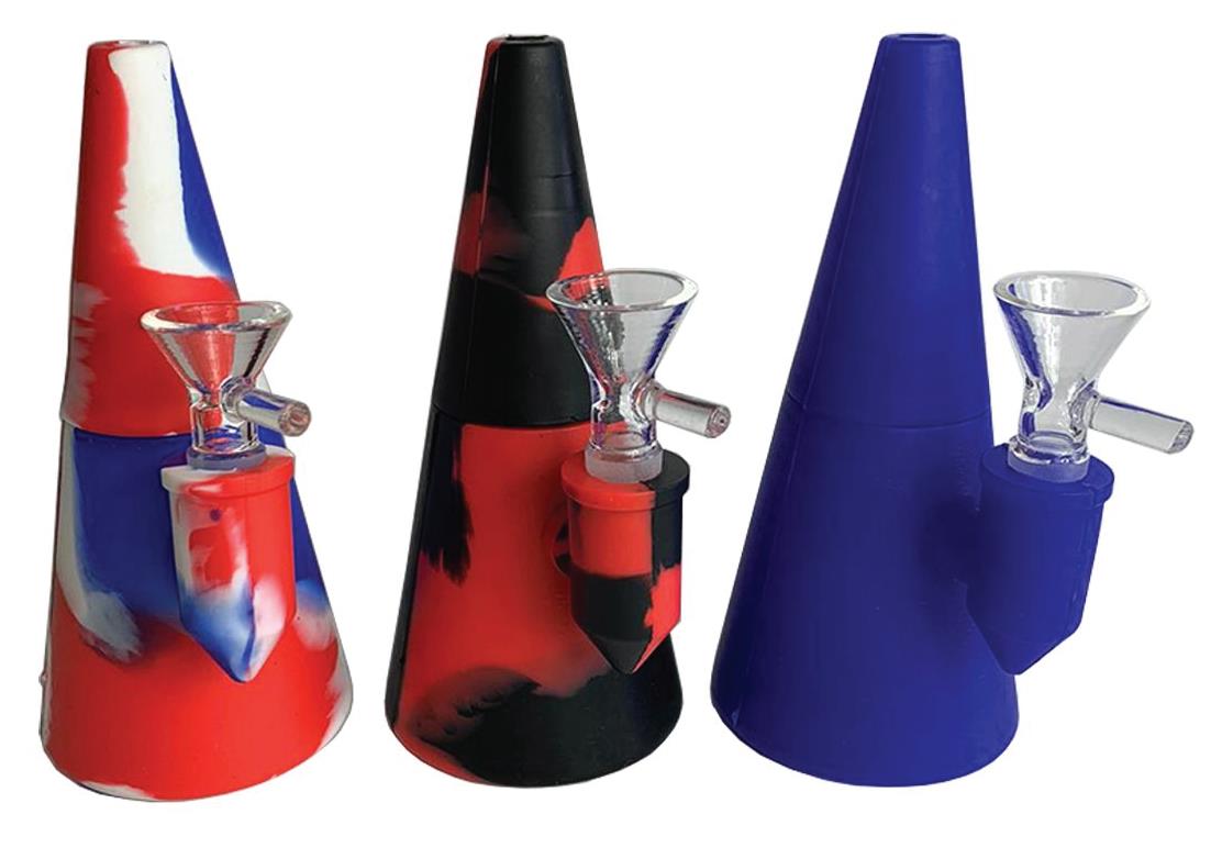 (12ct) 6" Silicone Puffco Style Oil Rig $7.99 EA