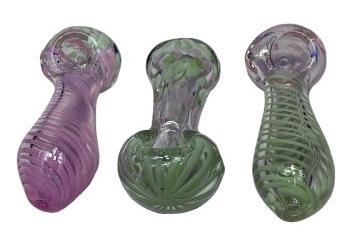 (12 unidades) Pipa de mano de vidrio Slyme Swirl de 3,5” $7 c/u