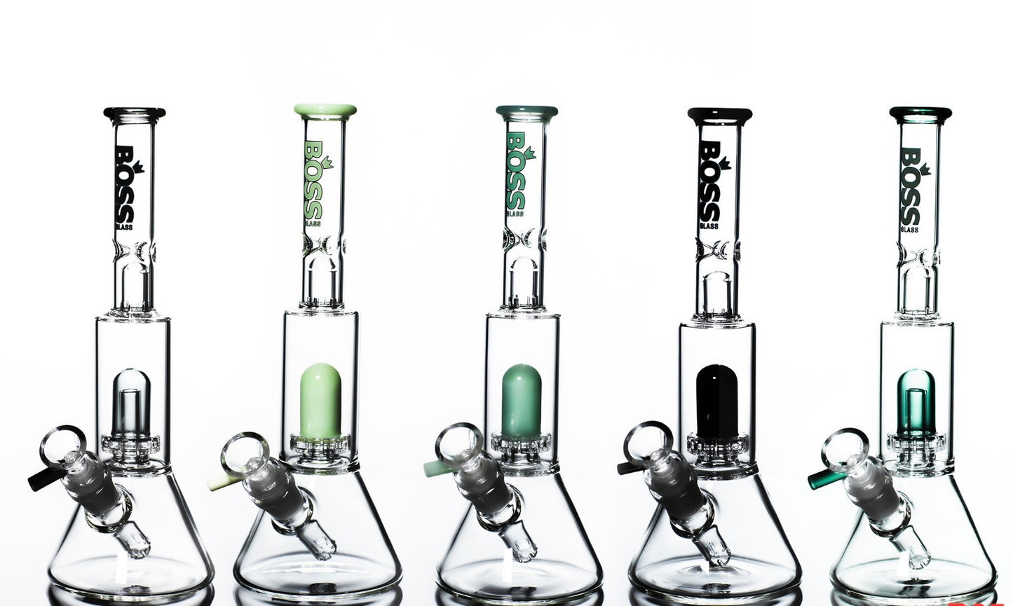 11" BOSS Beaker with Double Perc