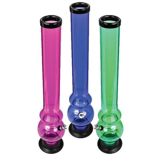 (12ct) 18" Globular Acrylic Water Pipe Assorted Colors $9 EA