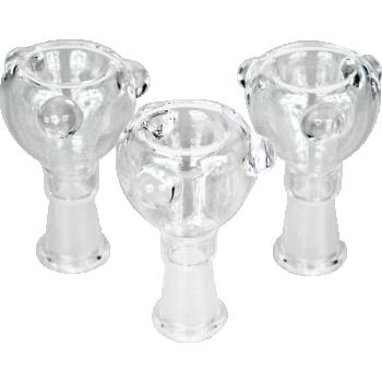 (6 unidades) Tazones de vidrio transparente de 14 mm, hembra $1,99 c/u