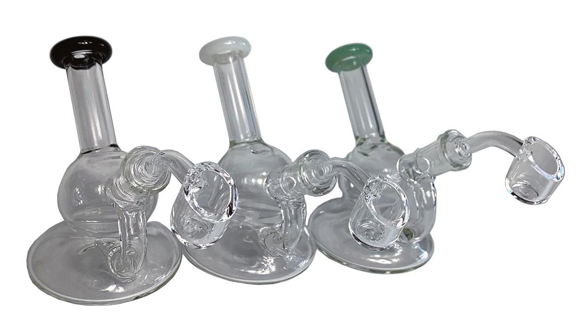 (6ct) 6" Mini Glass Angled Banger Hanger Assorted Colors $14.99 EA