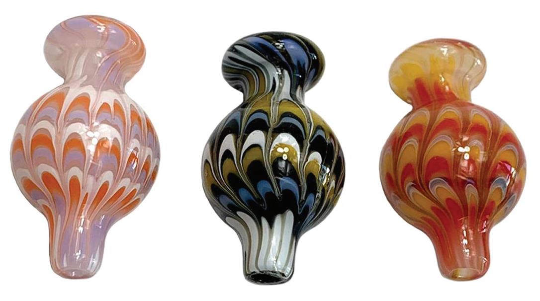 (12ct) Glass Carb Cap Exotic Colors $6.99 EA