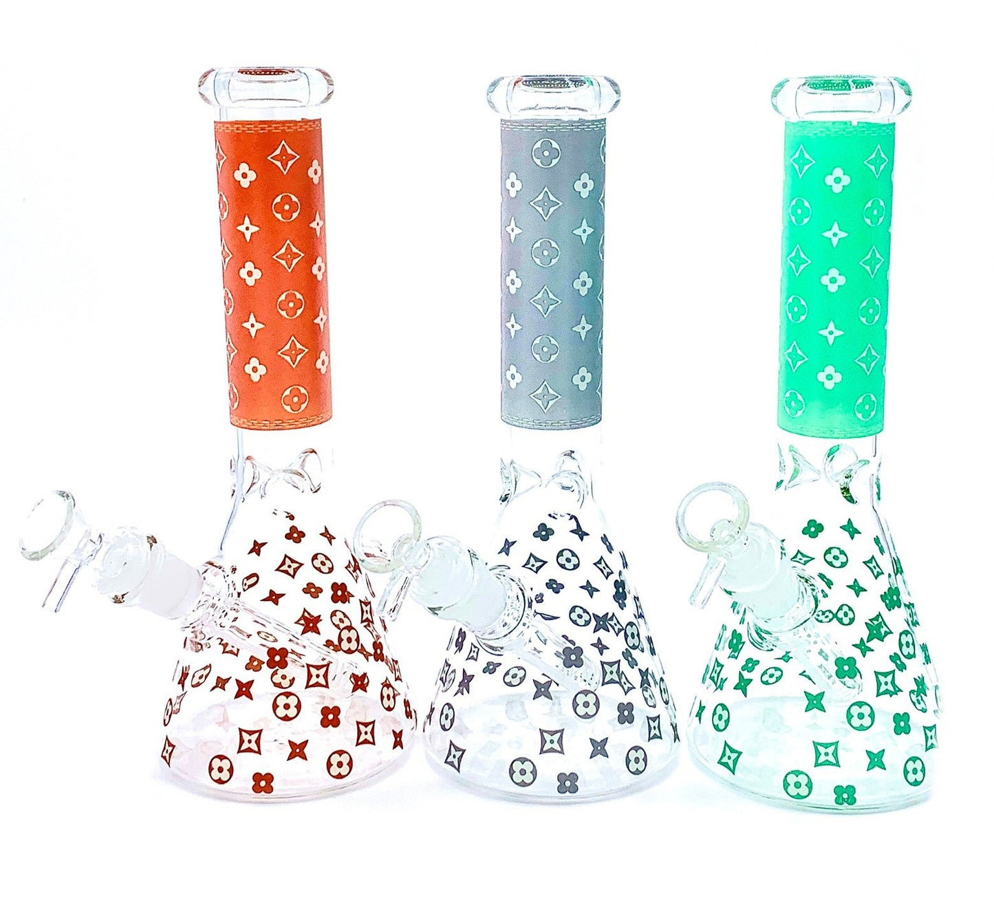(6 unidades) Vaso de precipitados que brilla en la oscuridad de 10" Colores surtidos $19.99EA