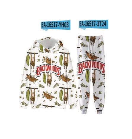 (6 unidades) Sudaderas con capucha de ardilla con hojas $25 c/u