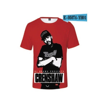 (12ct) Red Crenshaw Design T-shirts $6.99 EA
