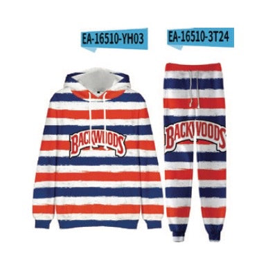(6ct) Red White Blue Striped Hoodies $25 EA