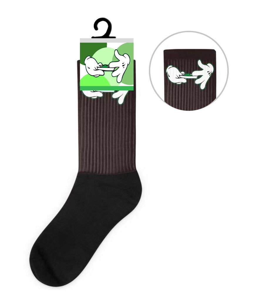 (12 unidades) Calcetines deportivos Rolling Papers negros $2.5 c/u