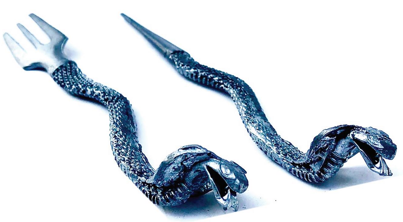 (6 unidades) ROS Hookah Snake Tenedor y herramientas de atizador $7.99 c/u