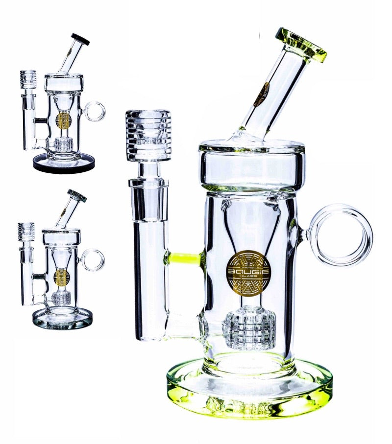 BOUGIE 7" Recycler Water Pipe Assorted Colors