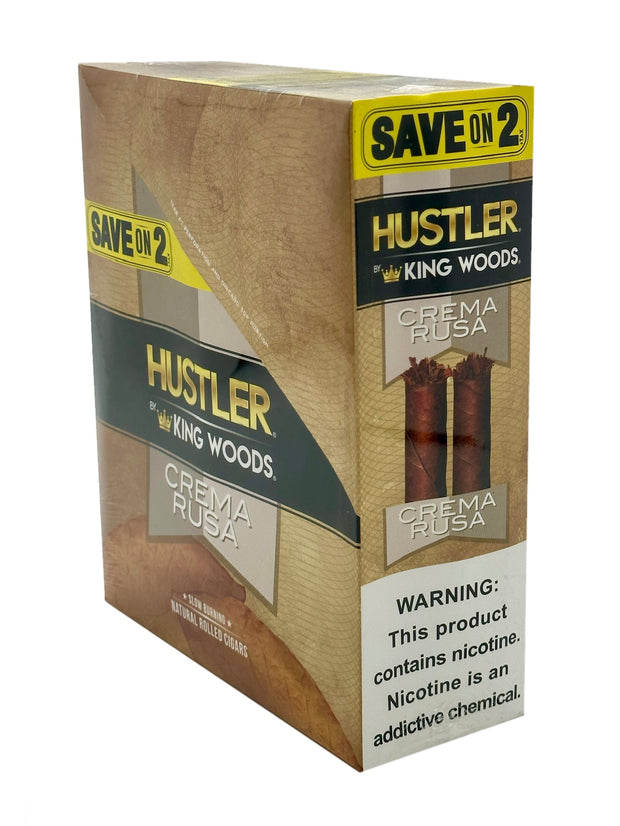 (30ct) Hustler King Woods Save on 2 Wraps x15 Pouches Crema Rusa $0.99 EA