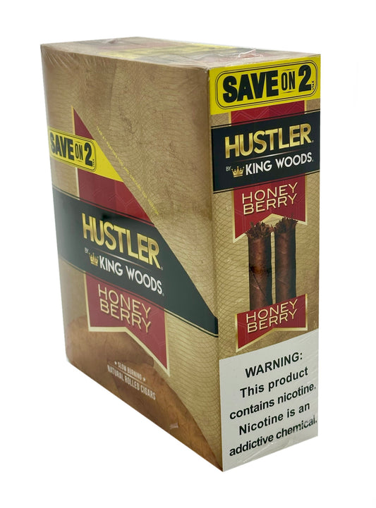 (30 unidades) Hustler King Woods Ahorre en 2 envoltorios x15 bolsas Honey Berry $0,99 c/u 
