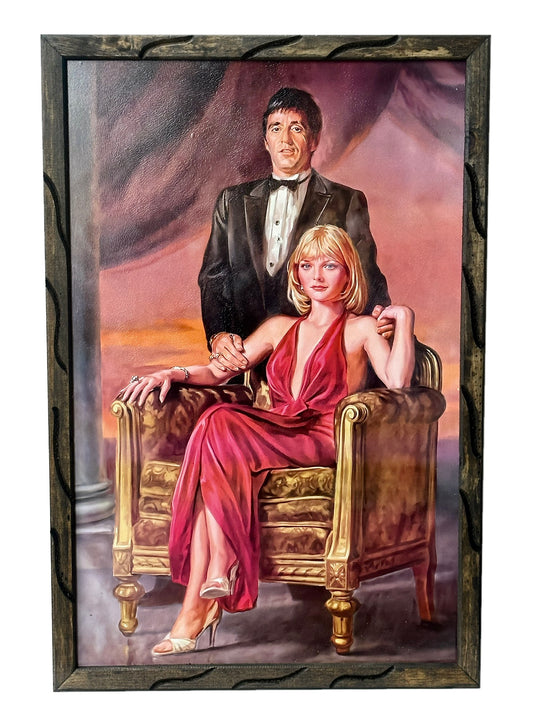 36" x 24" Scarface Couple Picture Frame