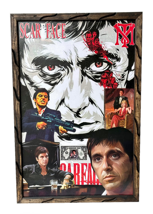 36" x 24" Tony "Scarface" Montana Picture Frame