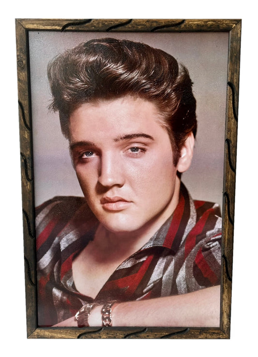Marco de fotos con cara de Elvis Presley de 36" x 24"