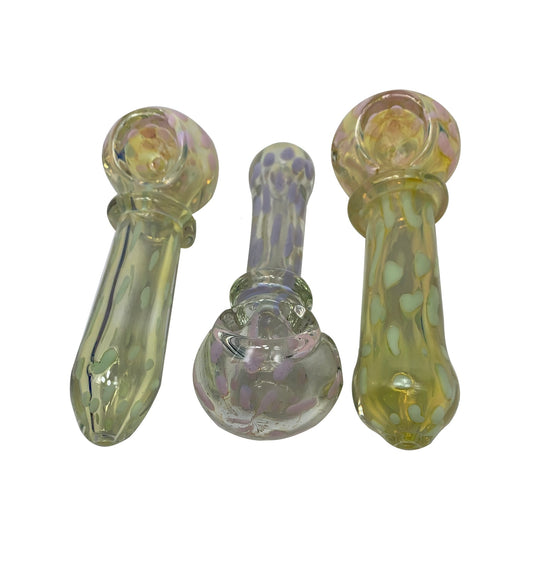 (12ct) 5" Exotic Fumed Glass Hand Pipe $8 EA