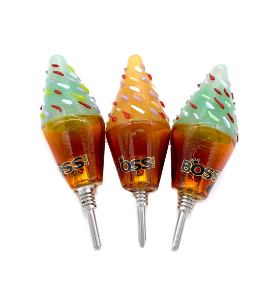 (6ct) 4" BOSS Ice Cream Nectar Collector Assorted Colors $7.99 EA
