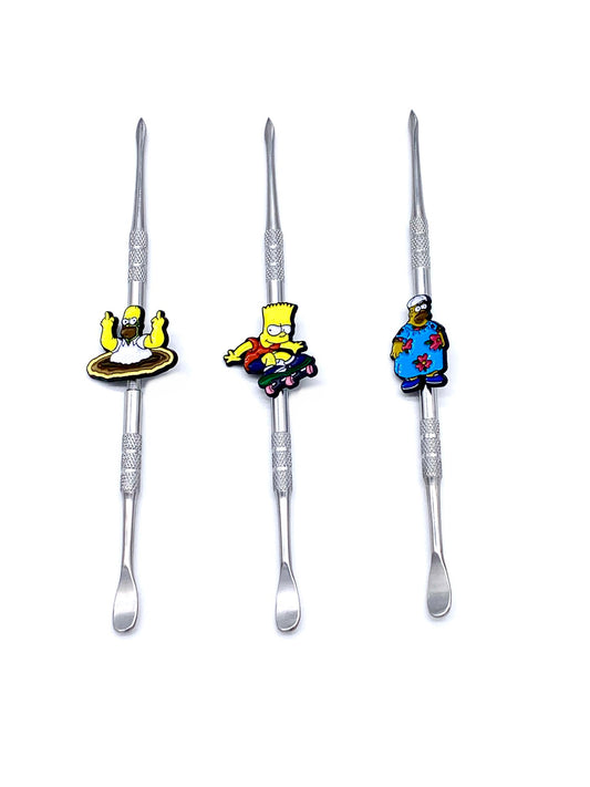 (24ct) 6" Spoon and Knife Dab Tools With Assorted Characters $1.99 EA