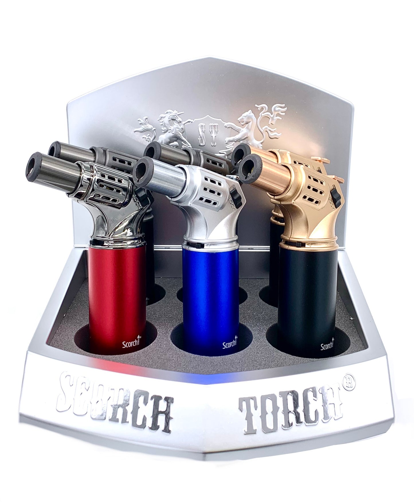 (6ct) 5" Scorch 61566 Heavy Duty Ray Gun Torch Assorted Colors $8.99 EA