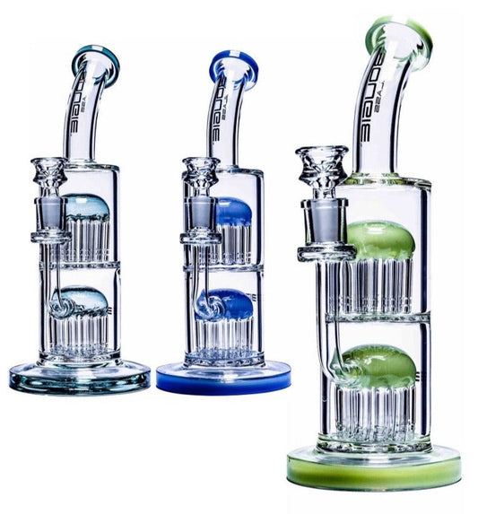 BOUGIE 11" Double Perc Water Pipe
