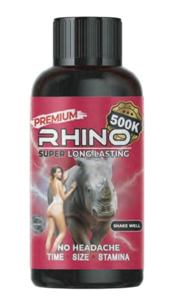 (12ct) Rhino Premium 500K 2oz Male Enhancement Liquid Shot $1.75 EA