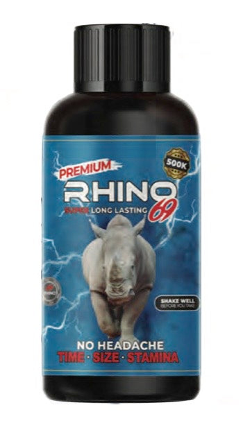 (12ct) Rhino 69 Premium 500K 2oz Male Enhancement Liquid Shot $1.75 EA