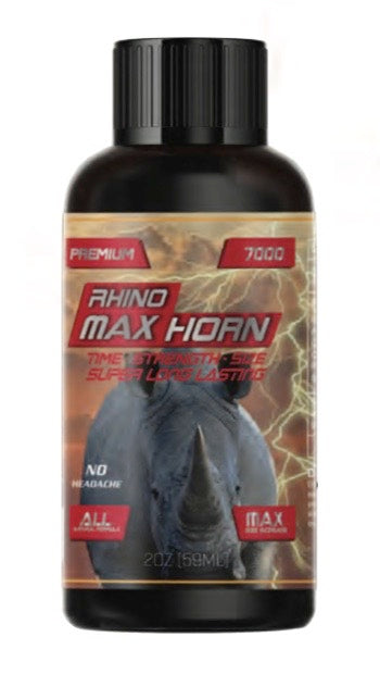 (12ct) Rhino Max Horn Premium 7000 2oz Male Enhancement Liquid Shot $1.75 EA
