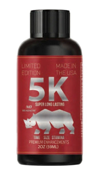 (12ct) Rhino 5K Red 2oz Male Enhancement Liquid Shot $1.75 EA