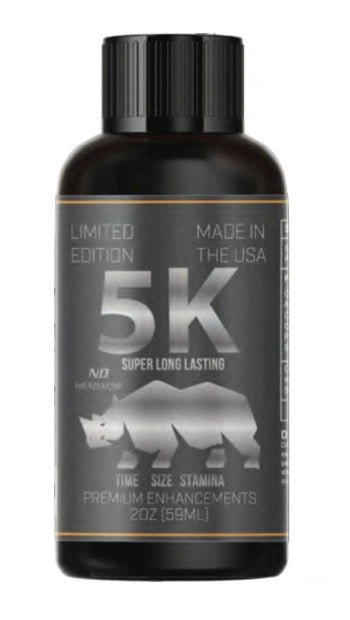 (12ct) Rhino 5K Gray 2oz Male Enhancement Liquid Shot $1.75 EA