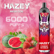 (10ct) Hazey 6000 Puffs Strawberry Watermelon $9 EA